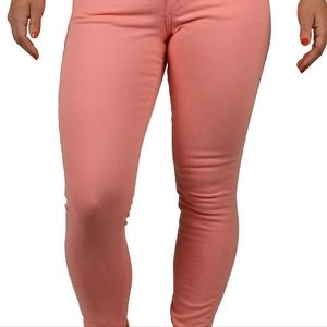 Fran Denim Sarah Mid-Rise Skinny Bubble Gum